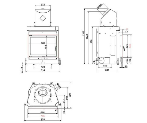 Brunner Kompakt-kamin 51/67_1 Brunner Kompakt-kamin 51/67_1