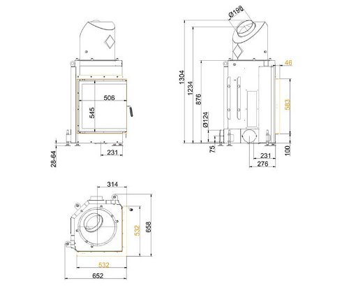 Brunner Eck-Kamin 57/52/52_1 Brunner Eck-Kamin 57/52/52_1