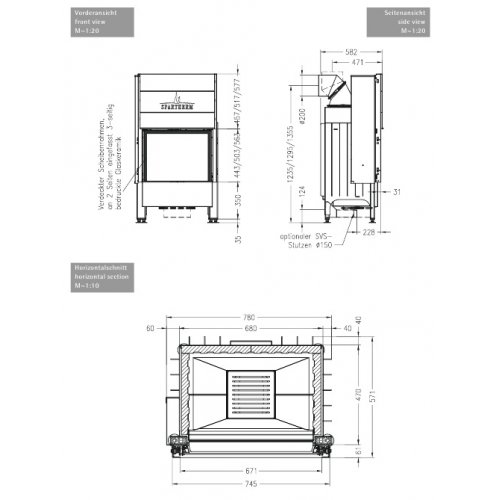 Каминная топка Spartherm Varia 1Vh 3S_1 Каминная топка Spartherm Varia 1Vh 3S_1