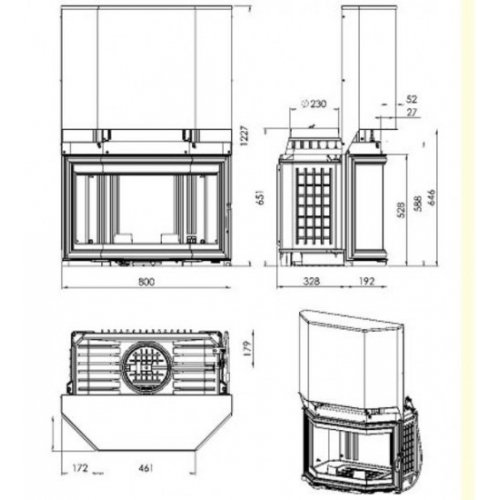 Каминная топка Chazelles CP701R_1 Каминная топка Chazelles CP701R_1