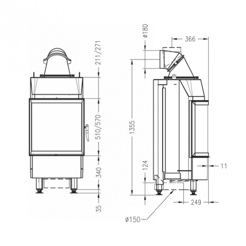 Каминная топка Spartherm Speedy MR_3 Каминная топка Spartherm Speedy MR_3