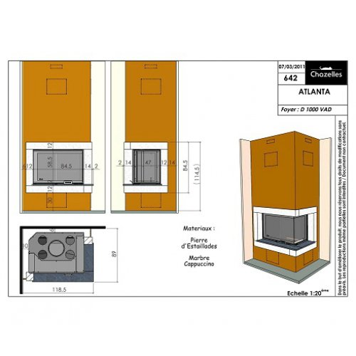 Каминная Облицовка  Chazelles Atlanta_1 Каминная Облицовка  Chazelles Atlanta_1