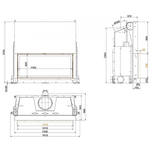 Каминная топка Brunner Architecture 53/121_1 Каминная топка Brunner Architecture 53/121_1