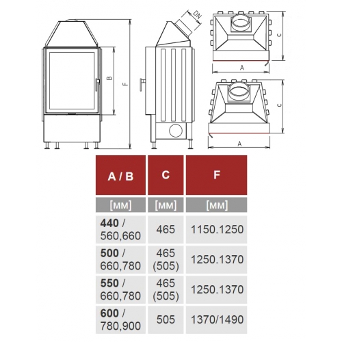 Каминная топка Kobok Vertical 600_1 Каминная топка Kobok Vertical 600_1