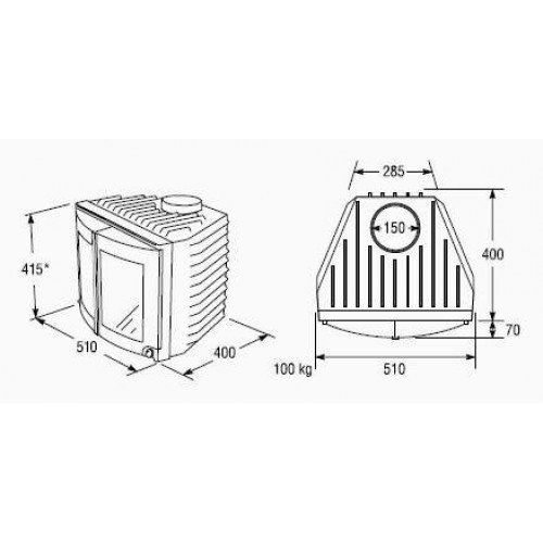Каминная топка KEDDY SK 510_1 Каминная топка KEDDY SK 510_1
