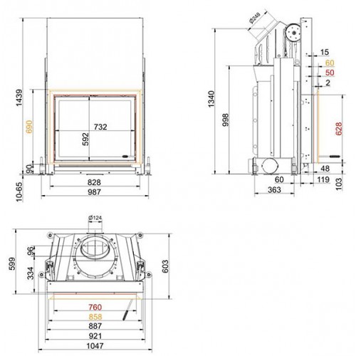 Каминная топка Brunner Stil-kamine 62/76_1 Каминная топка Brunner Stil-kamine 62/76_1