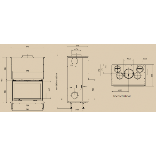 Каминная топка Hark Radiante 850 H ECOplus_1 Каминная топка Hark Radiante 850 H ECOplus_1