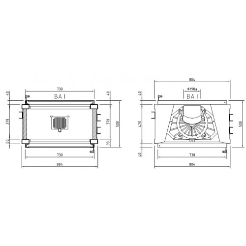 Каминная топка Schmid Lina FD 7363_2 Каминная топка Schmid Lina FD 7363_2