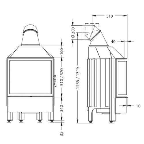 Каминная топка Spartherm Speedy R_2 Каминная топка Spartherm Speedy R_2