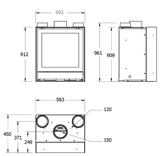 Топка IQH33, графит (Efel/Nestor Martin)_1 Топка IQH33, графит (Efel/Nestor Martin)_1