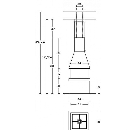 Каминная топка Piazzetta m 360 q_3 Каминная топка Piazzetta m 360 q_3