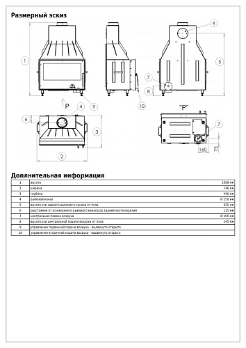 Каминная топка Oxford I_2 Каминная топка Oxford I_2