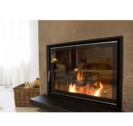 Brunner kompakt-kamin kk 51/67 side-opening, стальной горизонтальный дымосборник, черные рамки_5 Brunner kompakt-kamin kk 51/67 side-opening, стальной горизонтальный дымосборник, черные рамки_5